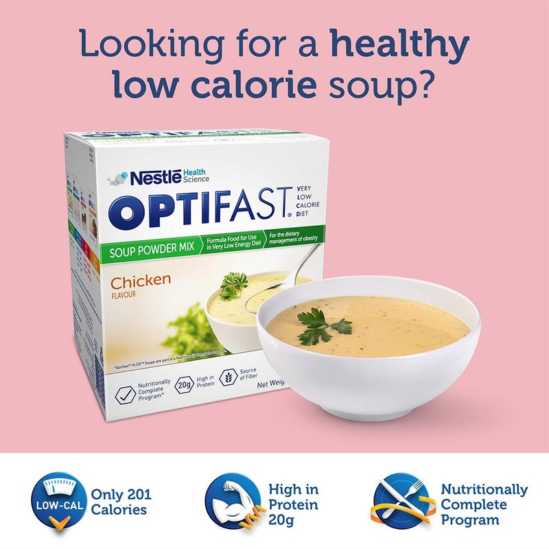 Nestle Optifast Very Low Calorie Diet Soup Chicken Sachet 8's