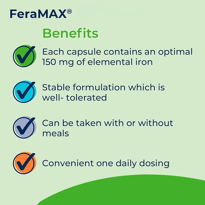 Feramax 150mg Capsules, Pack of 30's