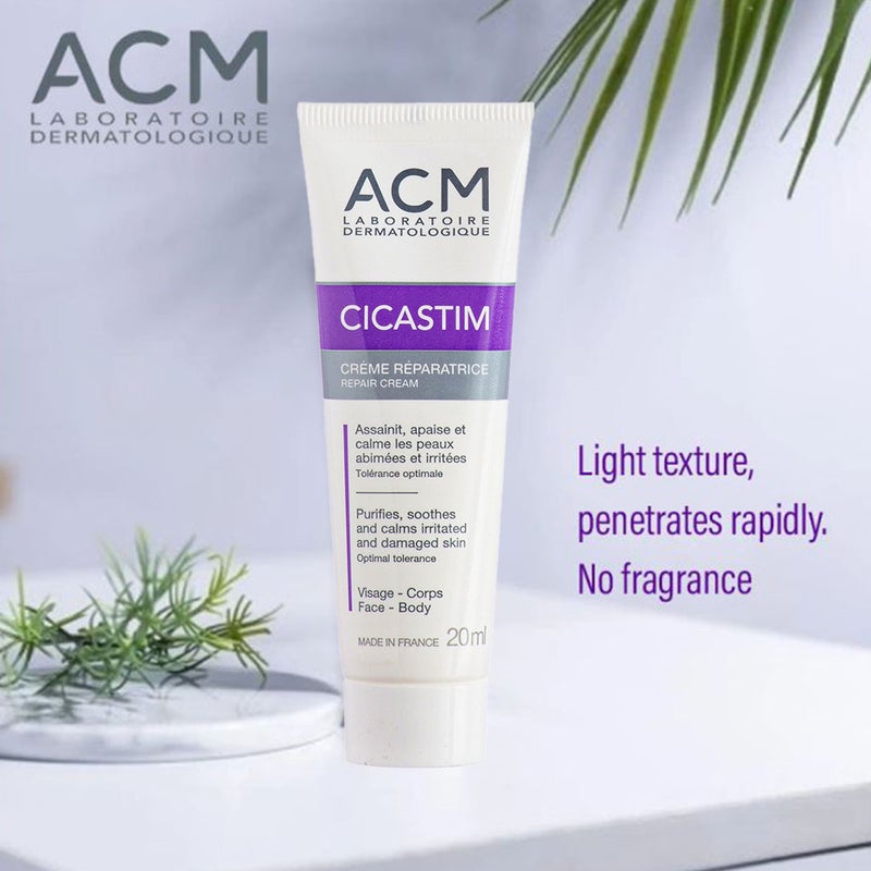ACM Cicastim Soothing Repair Cream For Irritated And Damaged Skin 20ml