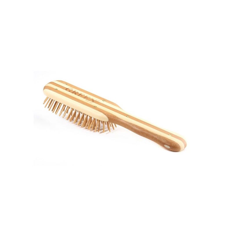 Bass Professional Wood Bristles Bamboo Striped Brush 17