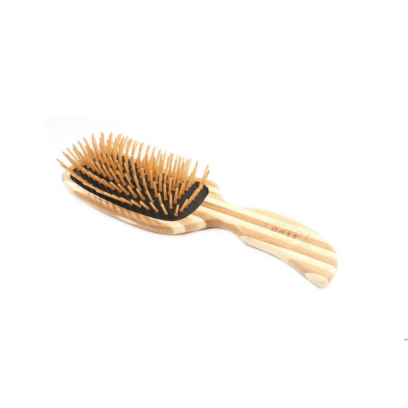 Bass Semi S Shaped Wood Bristles Bamboo Striped Brush 19