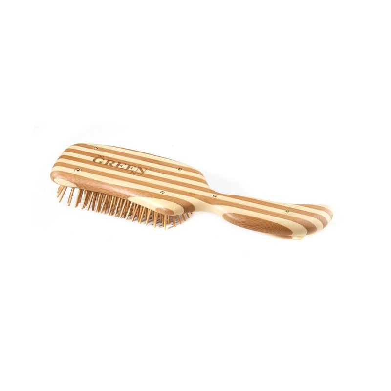 Bass Semi S Shaped Wood Bristles Bamboo Striped Brush 19