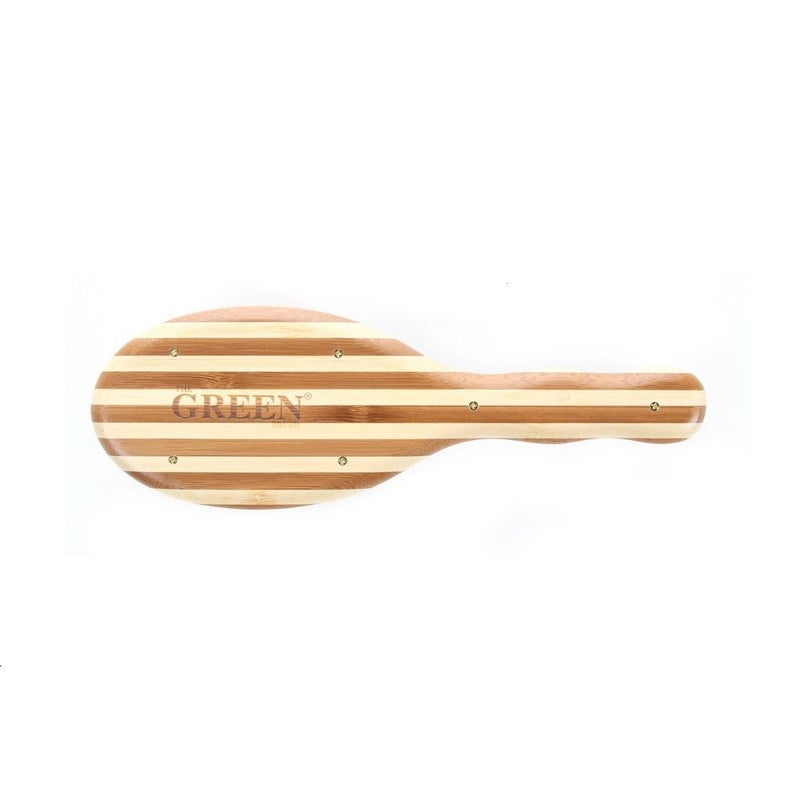 Bass Extra Large Oval Wood Bristles Bamboo Striped Brush 20