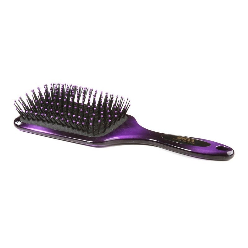 Bass Large Square Paddle Nylon Bristle Brush LPB