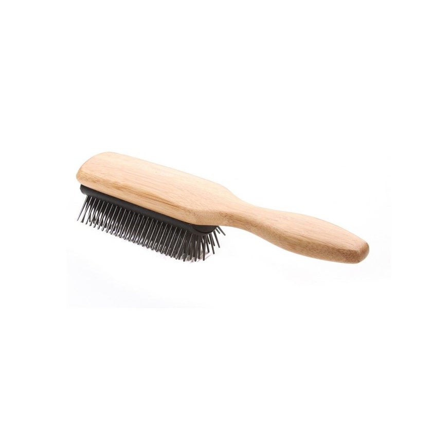 Bass 9 Row Nylon Bristles Solid Bamboo Styler Brush 201