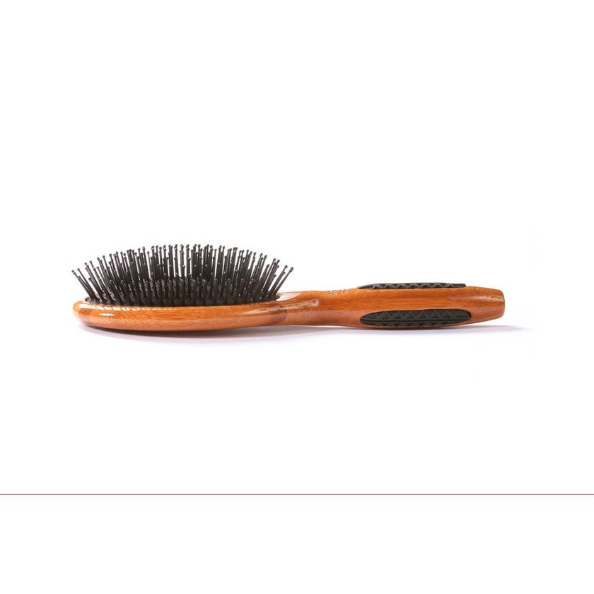 Bass Large Oval Nylon Bristles Wood Handle Brush 22
