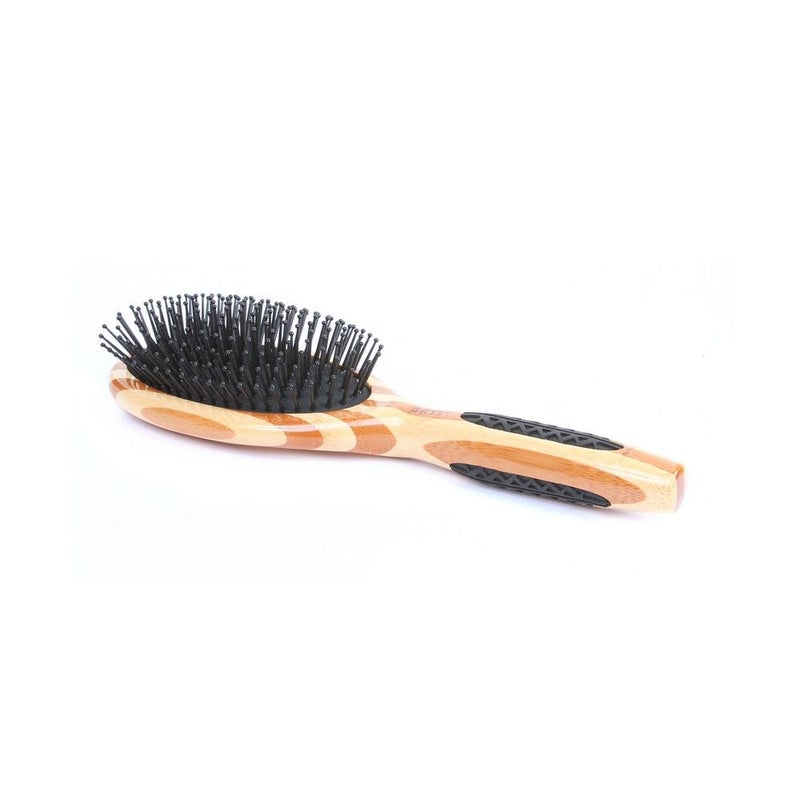 Bass Large Oval Nylon Bristles Wood Handle Brush 22