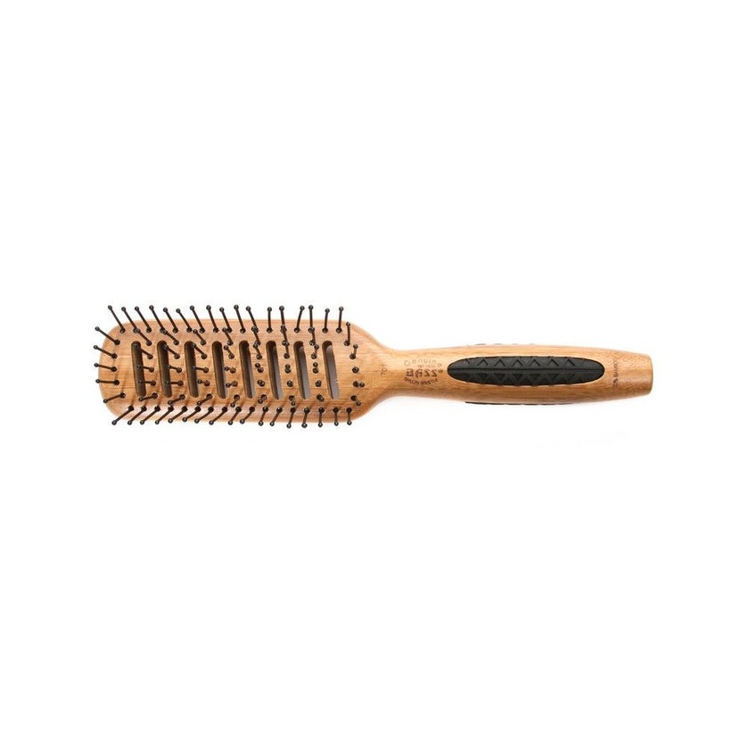 Bass Large Wood Vent Nylon Bristles Rubber Grip Brush 701