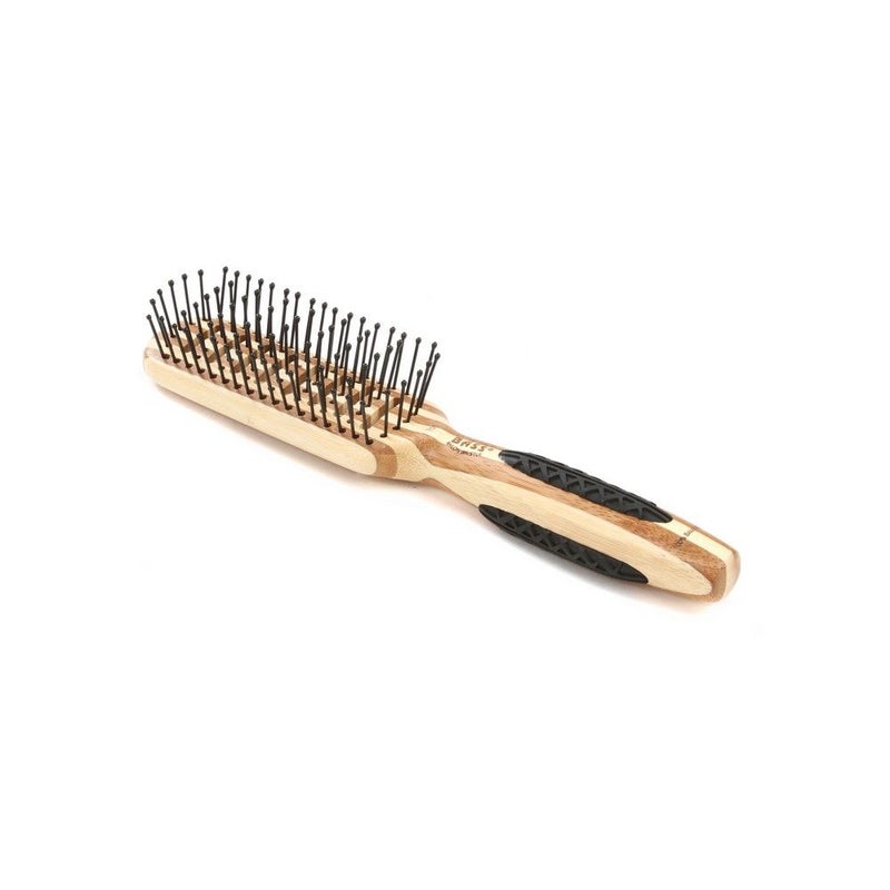 Bass Large Wood Vent Nylon Bristles Rubber Grip Brush 701