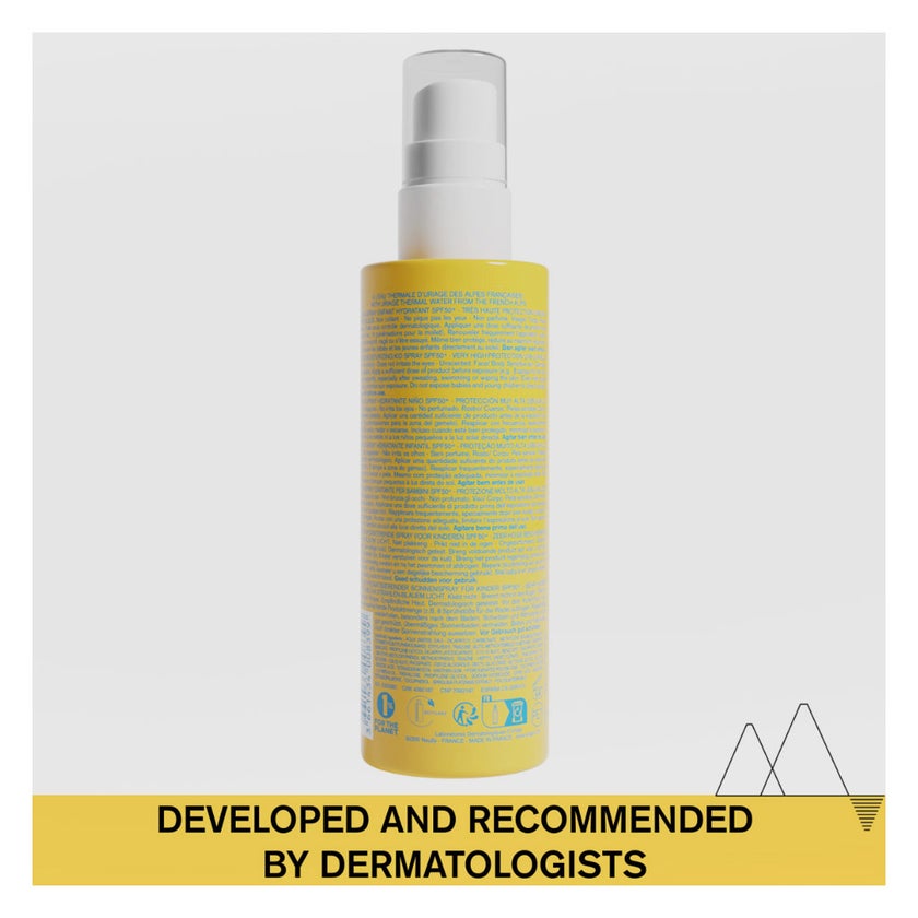 Uriage Bariesun SPF 50+ Sunscreen & Moisturizing Kids Spray For Sensitive Skin 200ml