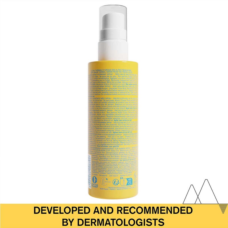 Uriage Bariesun SPF 50+ Sunscreen & Moisturizing Kids Spray For Sensitive Skin 200ml