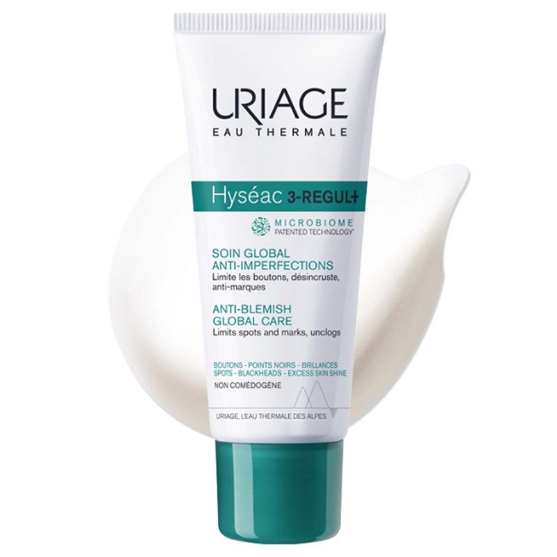 Uriage Hyseac 3-REGUL+ Anti-Blemish Global Care Face Cream For Oil & Acne Prone Skin 40ml
