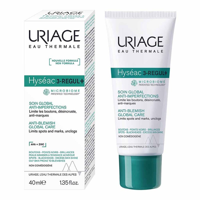 Uriage Hyseac 3-REGUL+ Anti-Blemish Global Care Face Cream For Oil & Acne Prone Skin 40ml