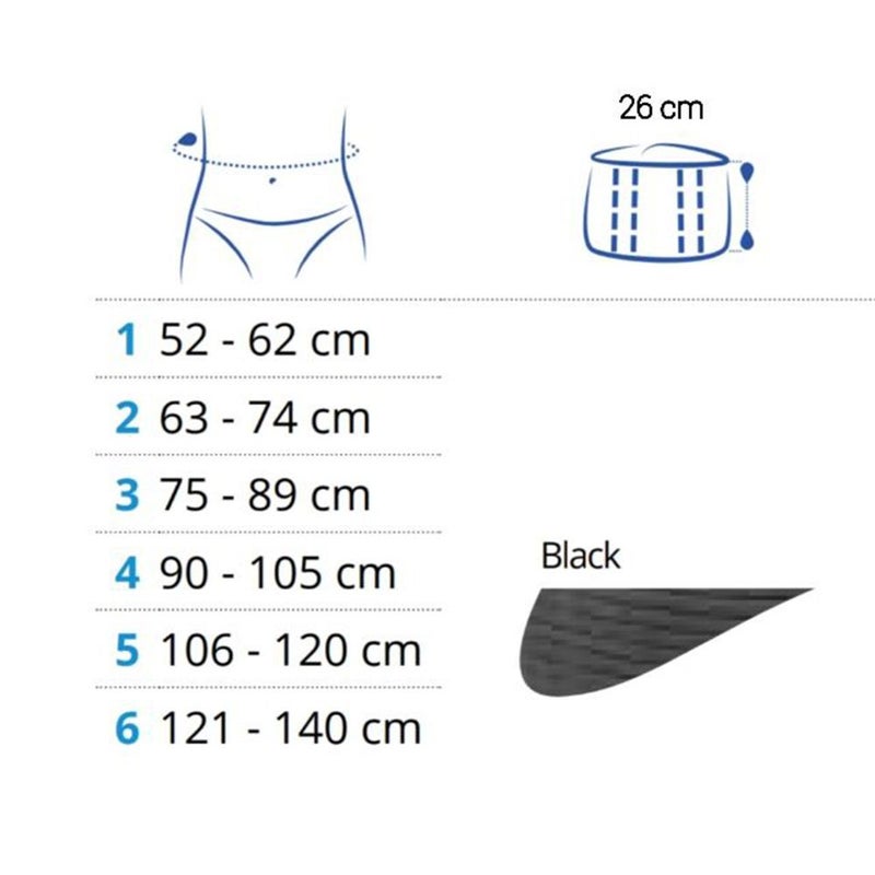 Thuasne Lombacross Activity S6 H26 Black 083503206