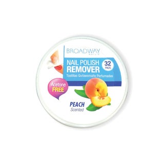 Kiss Broadway Nail Polish Remover Pads Peach Scented 36C 32's