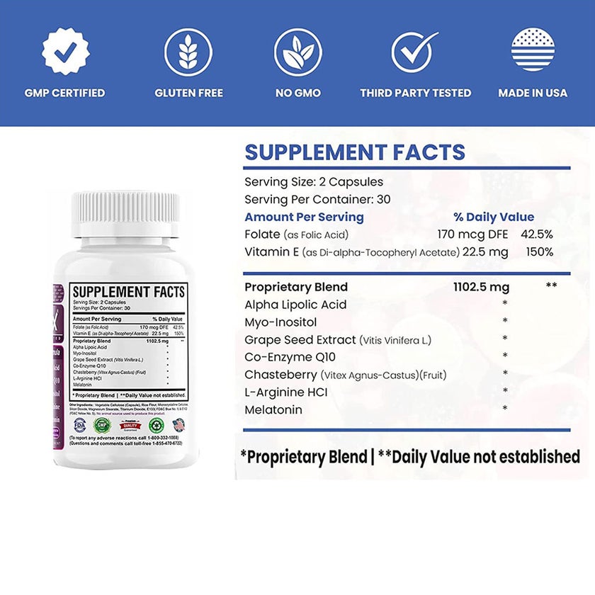 AMS Ova-Max Prenatal Support Veg Capsules, Pack of 120's