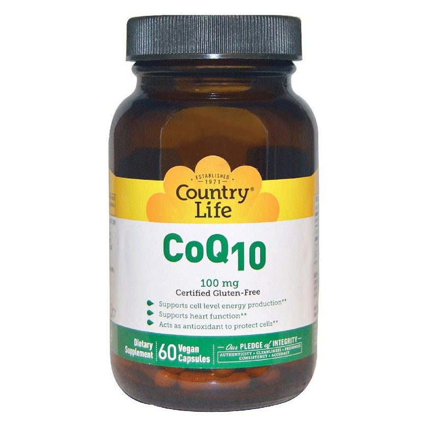 Country Life Vegan CoQ10 100mg Capsules, Pack of 60's