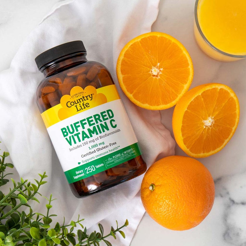 Country Life Buffered Vitamin-C 1000mg Tablets For Immunity, Pack of 250's