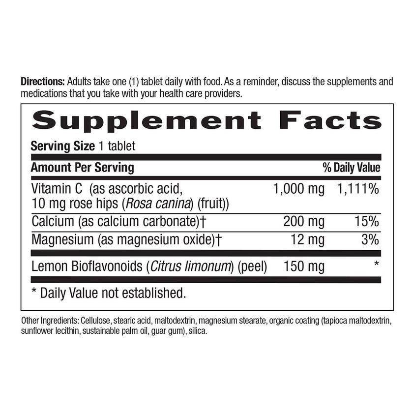 Country Life Buffered Vitamin-C 1000mg Tablets For Immunity, Pack of 250's