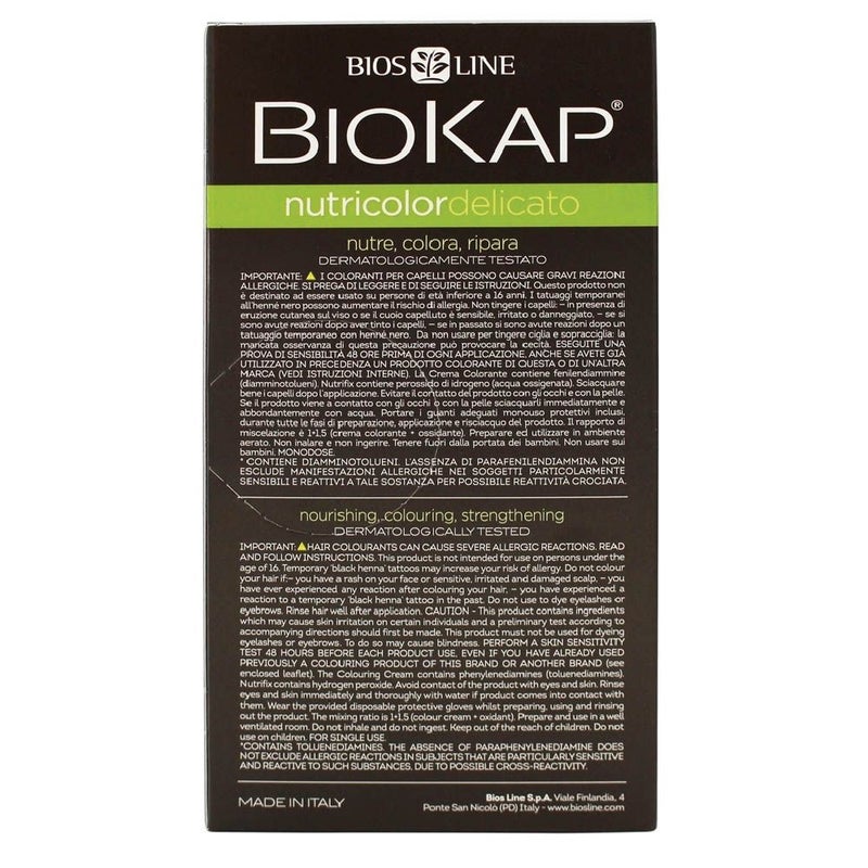 Biokap Nutricolor Delicato 1.0 Natural Black 140 mL