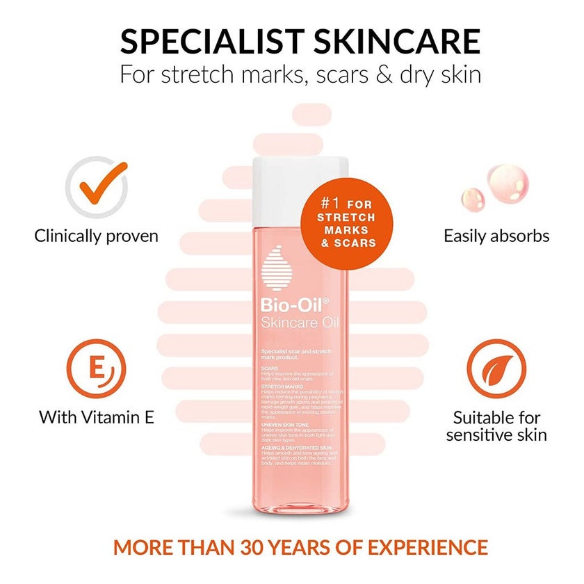 Bio-Oil Moisturising Skincare Oil For Scars & Stretch Marks 200ml