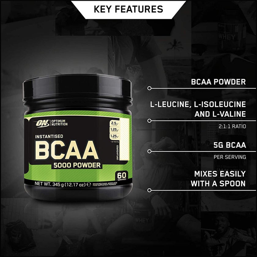 Optimum Nutrition Instantized BCAA 5000 Powder Unflavored 60 Servings