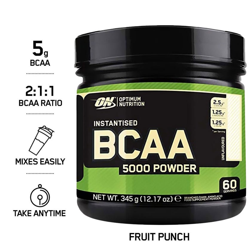 Optimum Nutrition Instantized BCAA 5000 Powder Unflavored 60 Servings