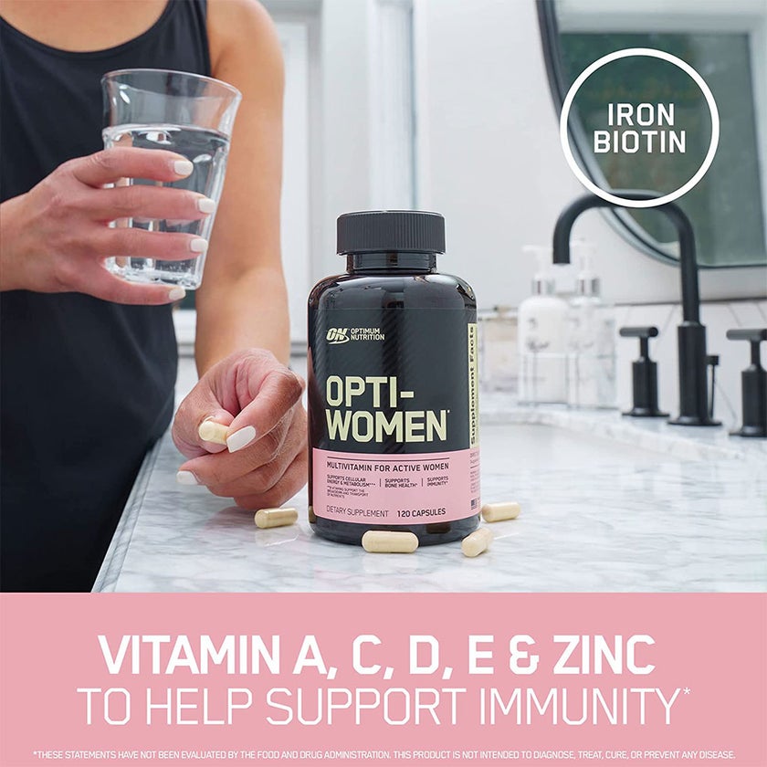 Optimum Nutrition Opti-Women Multivitamin Supplement For Active Women, Pack of 120's