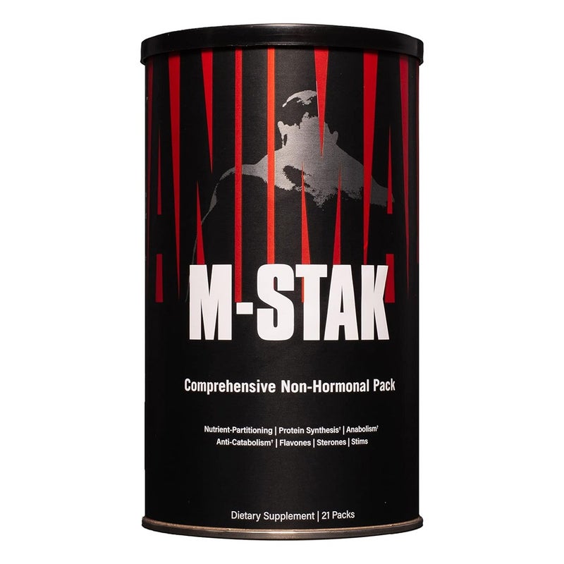 Universal Nutrition Animal M-Stak Comprehensive Non-Hormonal Supplement, Pack of 21's