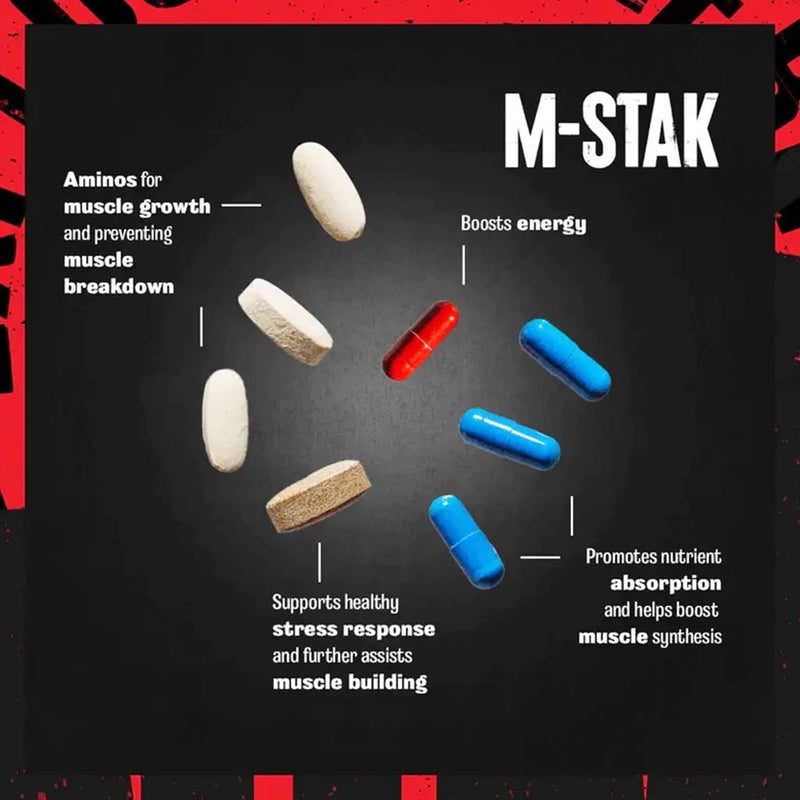 Universal Nutrition Animal M-Stak Comprehensive Non-Hormonal Supplement, Pack of 21's