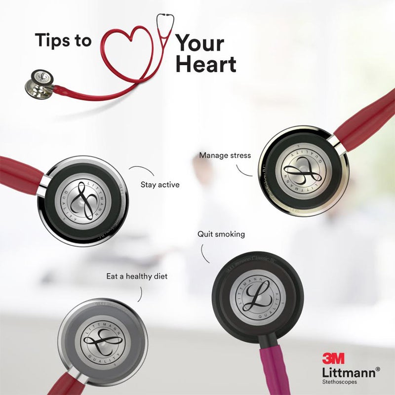 3M Littmann Classic III Stethoscope Burgundy 5627