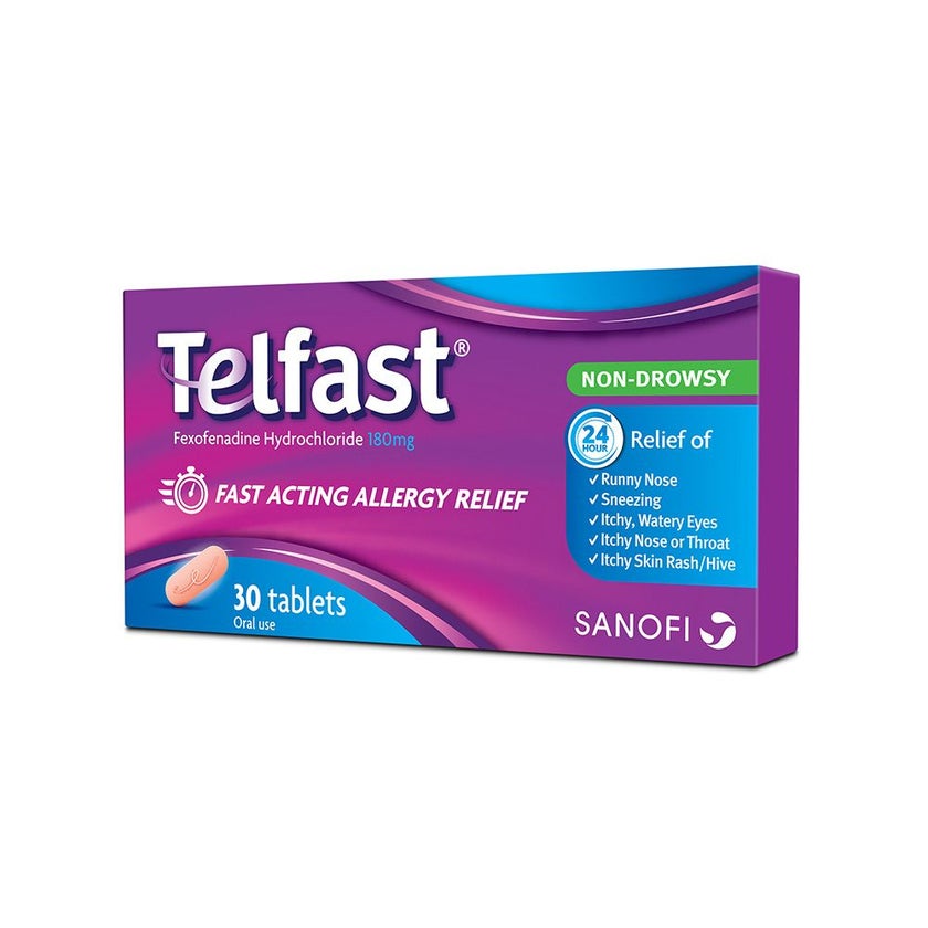 Telfast 180mg Tablets, Pack of 30's