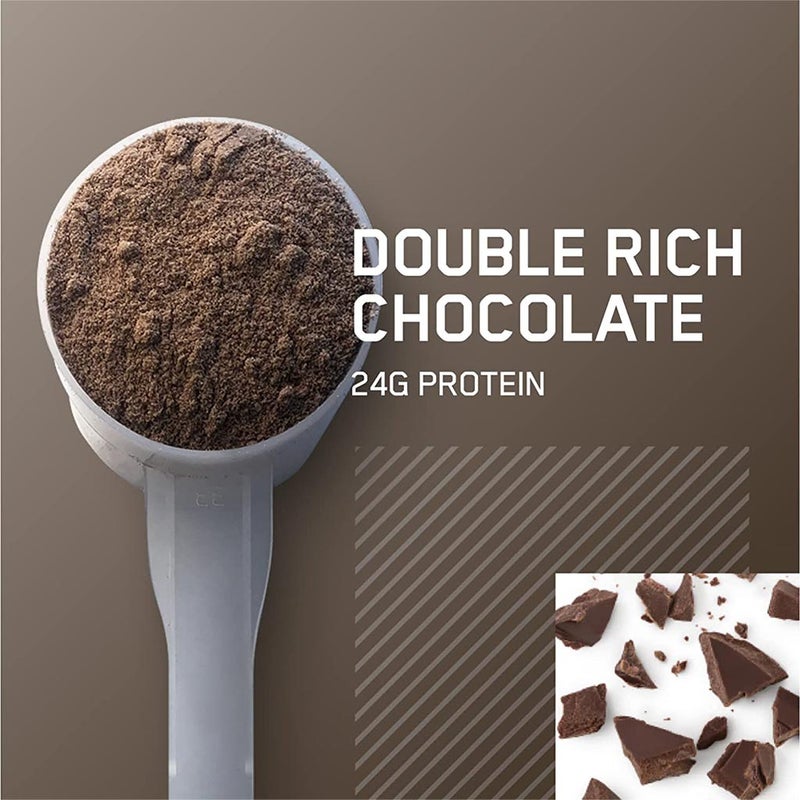 Optimum Nutrition Gold Standard 100% Whey Protein Powder Double Rich Chocolate 2lb