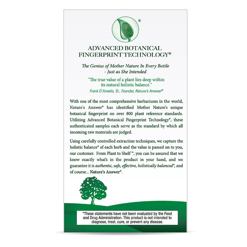 Nature's Answer Milk Thistle Seed Standardized Vegan Capsules For Detox & Liver Function, Pack of 120's