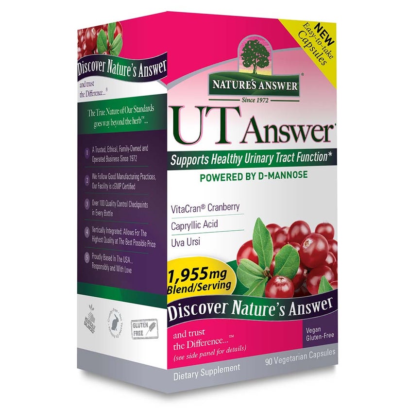 Nature's Answer UT Answer 1955mg Vegan Capsules For Urinary Tract Health, Pack of 90's