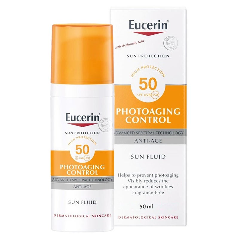 Eucerin Sun Photo-aging Control Sunscreen Anti-Aging Sun Fluid SPF50 50ml