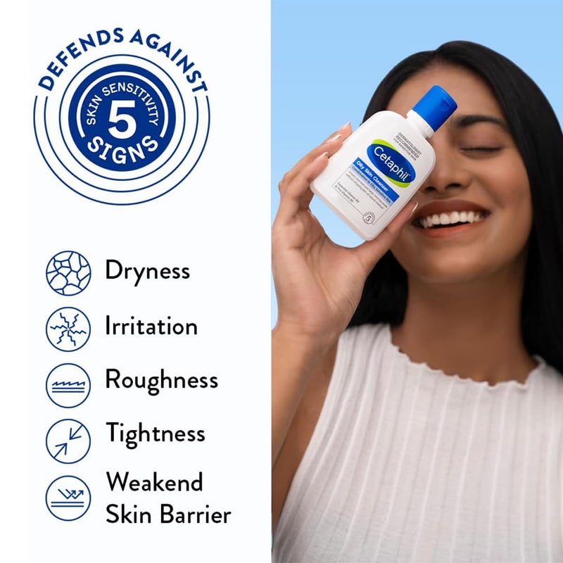 Cetaphil Oily Skin Cleanser, Foaming Face & Body Wash for Men & Women With Combination to Oily and Sensitive Skin, Unscented, 125ml