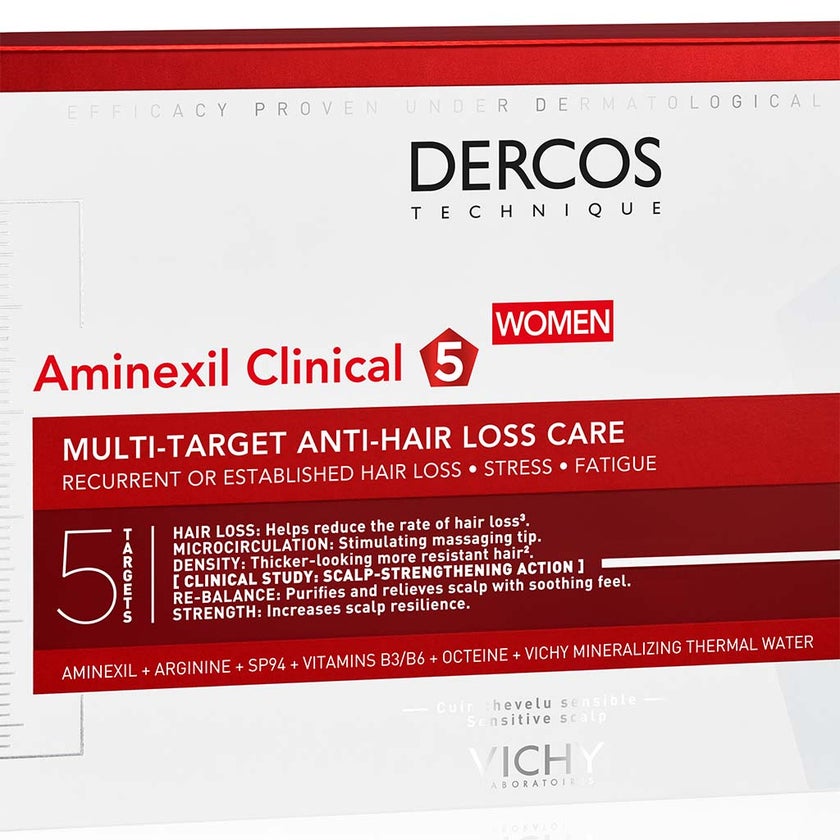 Vichy Dercos Aminexil Clinical 5 Anti-Hair Loss Care 6ml, Pack of 21's