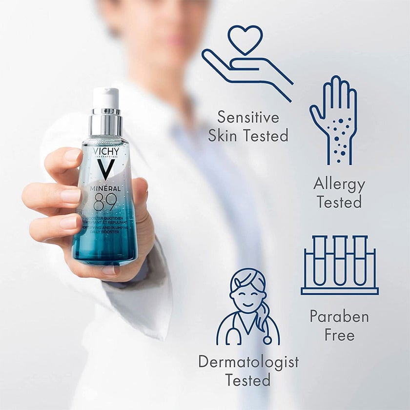 Vichy Mineral 89 Fortifying & Plumping Daily Serum For All Skin Types With Hyaluronic Acid 50ml