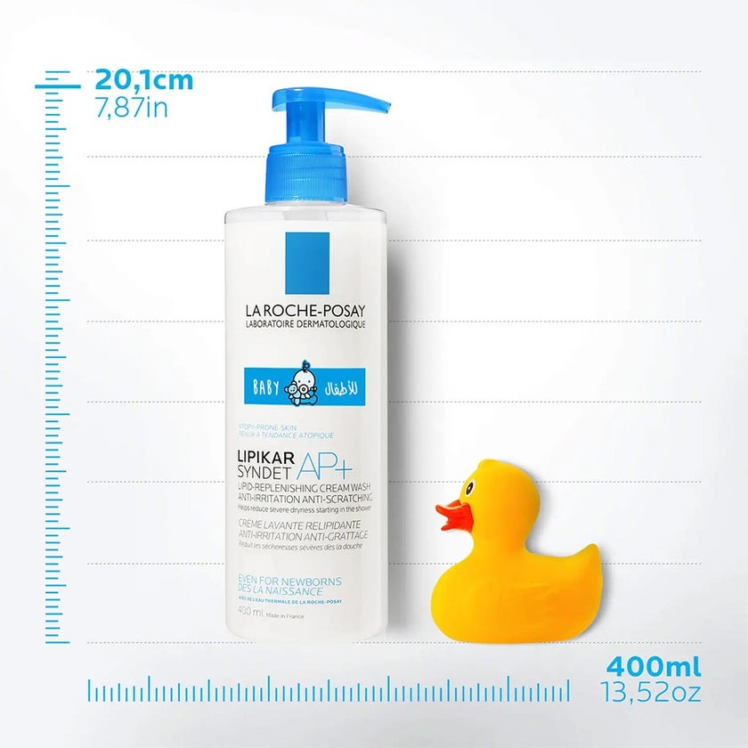 La Roche-Posay Lipikar Syndet AP+ Body Wash For Extremely Dry Atopic Eczema-Prone Skin 400ml