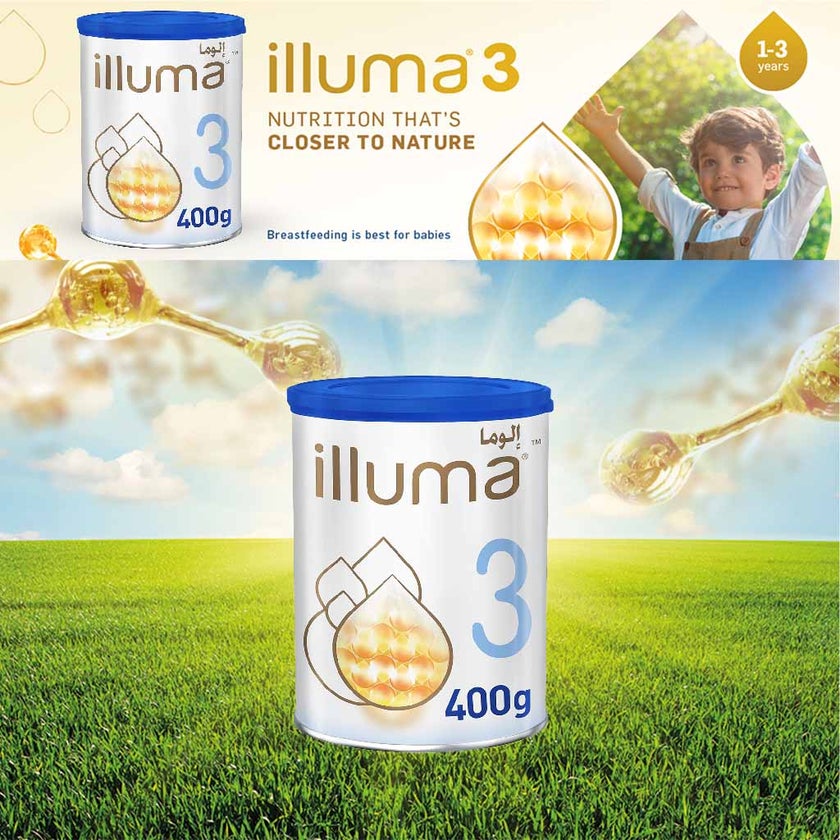 Illuma Stage 3 Toddlers Milk Formula For 1 To 3 Years 400g
