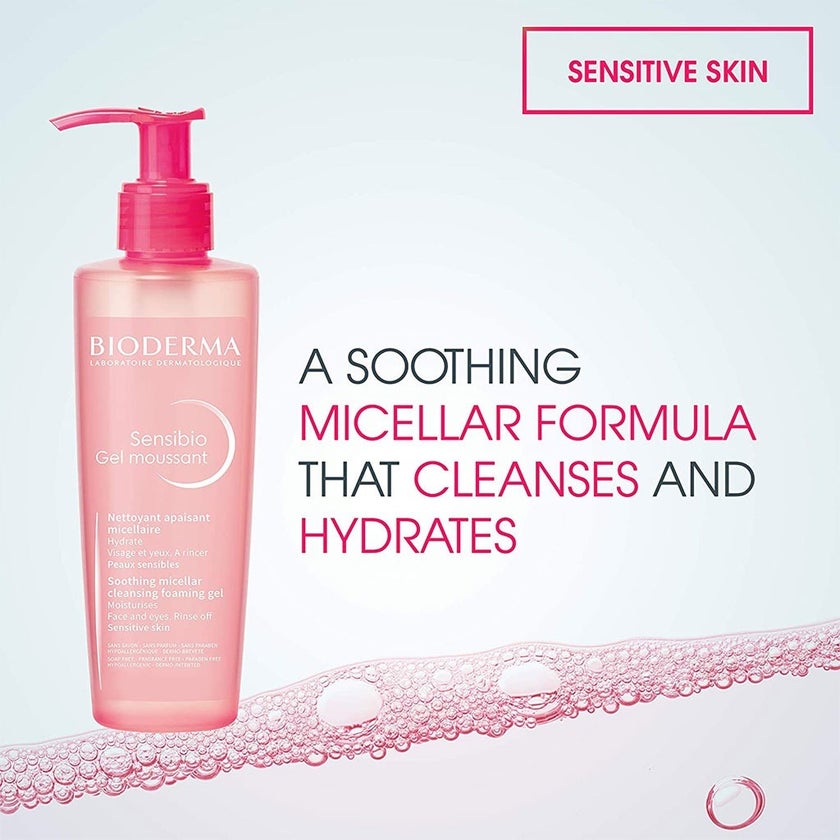 Bioderma Sensibio Soothing Micellar Cleansing Foaming Gel 200ml