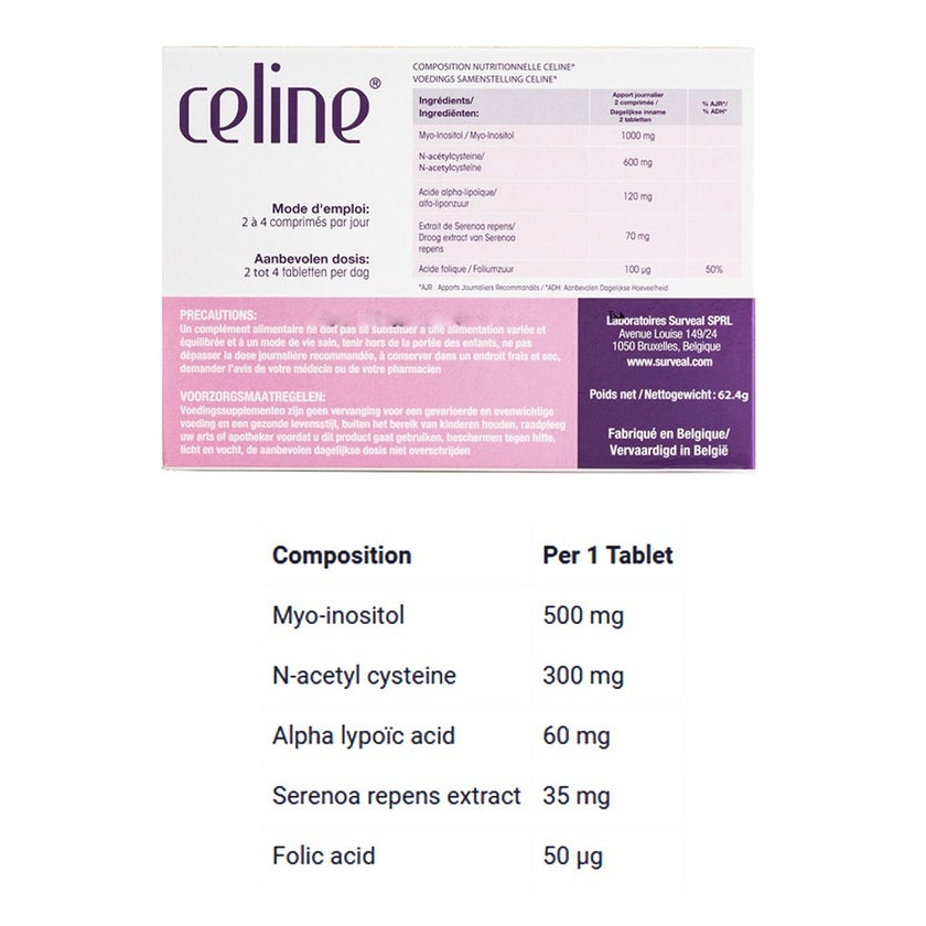 Celine Women's Supplement Tablets, Pack of 60's