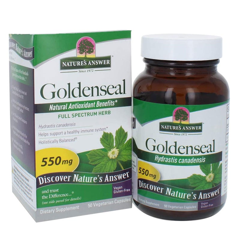 Nature's Answer Goldenseal 550 mg Vegetarian Capsules 50's