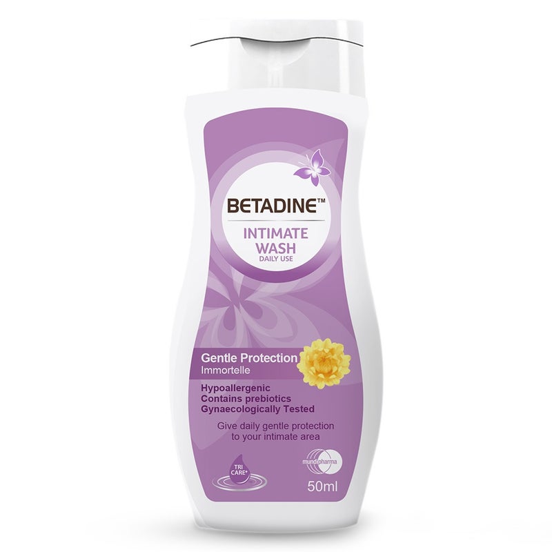 Betadine Daily Use Feminine Intimate Wash Gentle Protection, lmmortelle 50ml