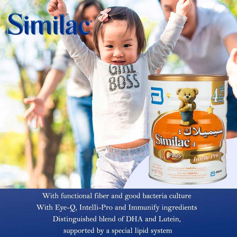 Similac IQ Plus Intelli Pro Stage 4 Growing Up Children's Milk Formula For 3+ Years 900g