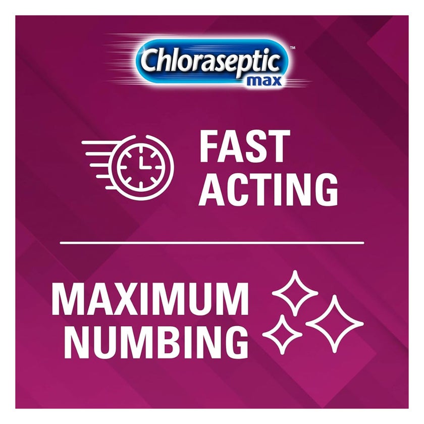 Chloraseptic Max Sore Throat Wild Berries Lozenges, Pack of 15's