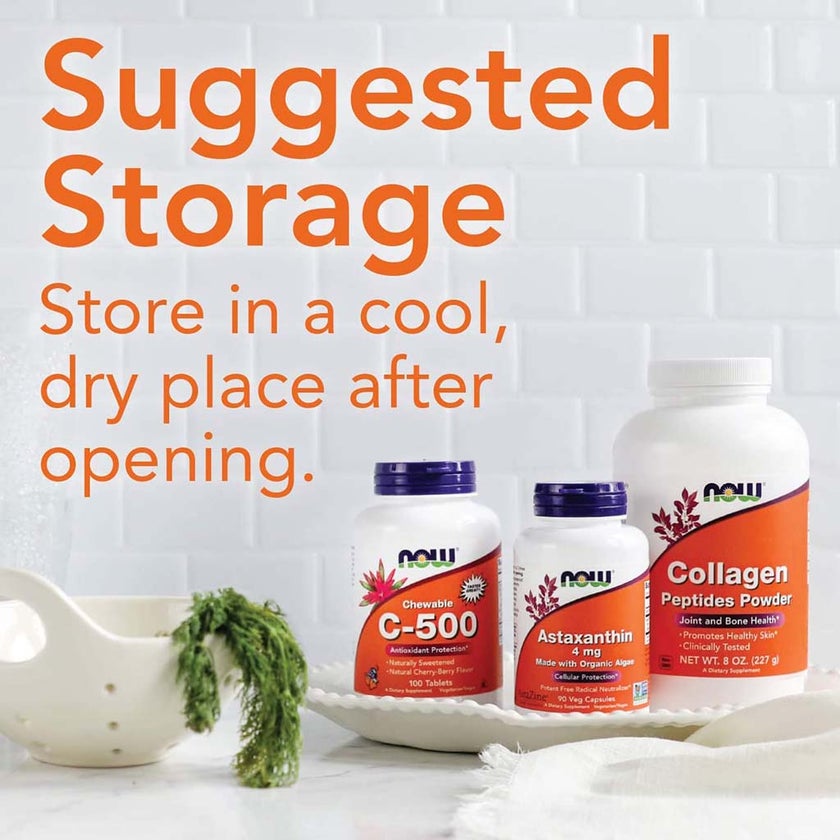 Now Extra Strength Biotin 10,000 mcg Vegetarian Capsules For Energy Production, Pack of 120's