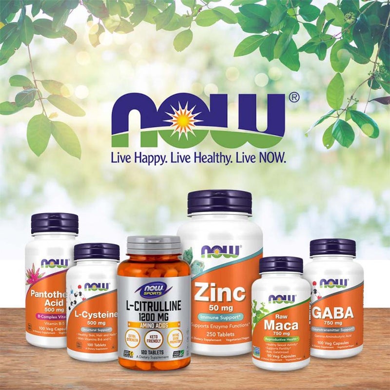 Now Extra Strength Biotin 10,000 mcg Vegetarian Capsules For Energy Production, Pack of 120's