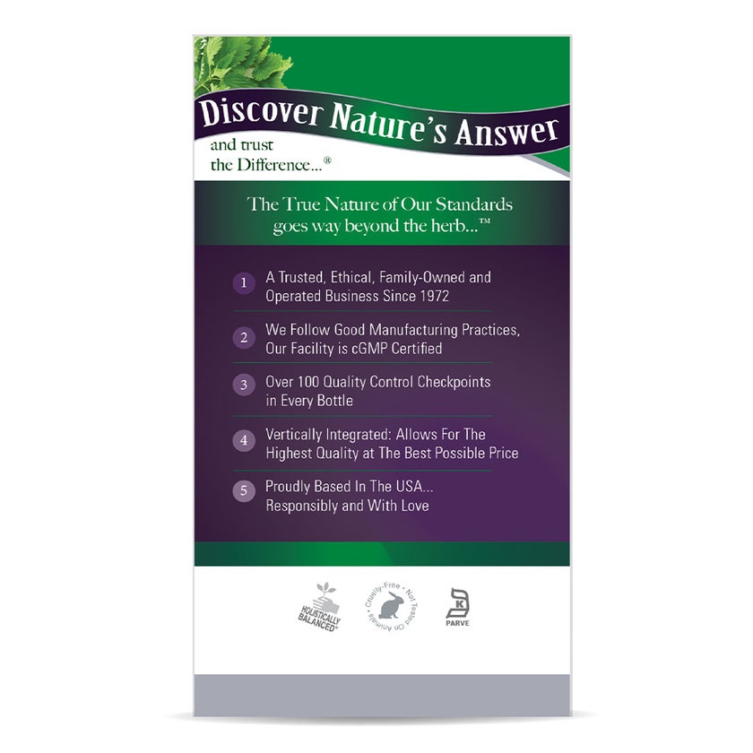 Nature's Answer Nettle Leaf 600mg Vegan Capsules For Upper Respiratory Health, Pack of 90's